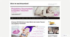 Desktop Screenshot of aliceimwachtraumland.com